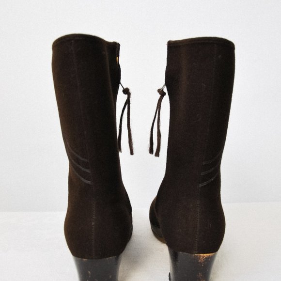 Vintage 1970s Wool Boots - Picture 4 of 13